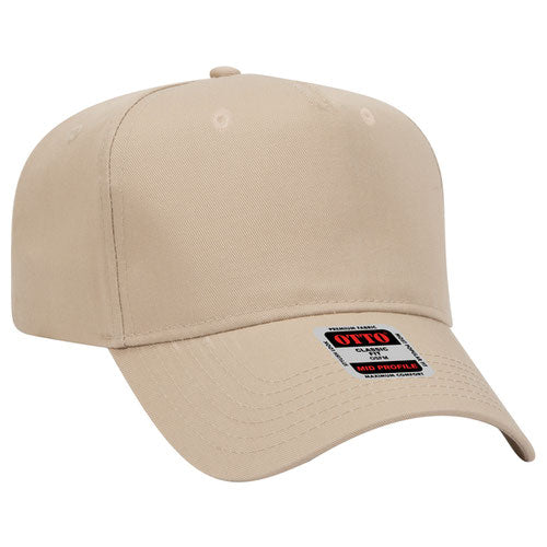 Otto 5 Panel Mid Profile Baseball Cap