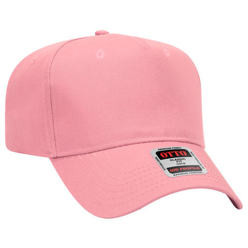 Otto 5 Panel Mid Profile Baseball Cap